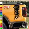 Kit 2 Adesivi Universali FASCIA 4x4 OFF ROAD Pick-Up Fuoristrada Suv cod.2418