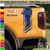 Kit 2 Adesivi Universali FASCIA 4x4 OFF ROAD Pick-Up Fuoristrada Suv cod.2418