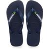 Havaianas Brasil Logo, Infradito Unisex - Adulto, Navy Blue, 39/40 EU