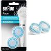Braun 80-e Face Spazzola Esfoliante per la Pulizia Profonda dei Pori, Set da 2 Pezzi di Ricambio per la Spazzola di Pulizia Braun Face