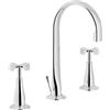 NOBILI RUBINETTERIA NOBILI-CARLOS PRIMERO batteria lavabo 3 fori cromo - CP212/1