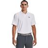 Under Armour Polo UA Performance 3.0 Maniche Corte, (100) Bianco/Grigio Pitch Gray, XS Uomo