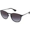 Ray-Ban Erika RB3539 - 002/8G | Occhiali da Sole Graduati o Non Graduati | Prova Online | Metallo | Ovali / Ellittici | Nero | Adrialenti