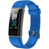 CELLY Fitness Tracker Smartwatch Mini Ip67 Monitoraggio Funzioni Cardiache Gps Condiviso Blu