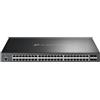 TP-Link Omada SG3452XP switch di rete Gestito L2+ Gigabit Ethernet (10/100/1000) Supporto Power over Ethernet (PoE) 1U Nero