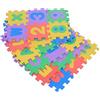 lyrlody 36 Pezzi Tappetino Puzzle per Bambini, Tappeto Puzzle con Lettere + Numeri, Tappeto da Gioco per Bambini in Schiuma EVA, Ogni Tappeto 12 x 12 cm