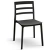 PAZZO DESIGN Sedia Luca set da 4 sedie Nero in Polipropilene