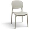 PAZZO DESIGN Sedia Anita Tortora set da 4 sedie in Polipropilene