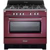 De'Longhi MEM 965 RA ED cucina Elettrico Gas Acciaio inox, Bordeaux