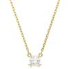 SWAROVSKI PENDENTE STILLA, TAGLIO QUADRATO PLACCATO ORO GIALLO