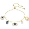 SWAROVSKI BRACCIALE SYMBOLICA BLU, PLACCATURA COLOR ORO 5692162