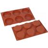 SILIKOMART Stampo 6 tortine flan Ø mm 80x18h 72ml SF047