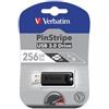 VERBATIM Chiavetta USB Store n Go Pinstripe USB 3.0 nero 256GB