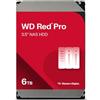 WD Red Pro 6 TB NAS 3,5 Disco rigido interno - Classe 7.200 RPM, SATA 6 Gb/s, CMR, cache 256 MB, 5 anni di garanzia