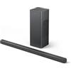 Philips TAB6309 Soundbar 2.1 con subwoofer wireless - 2.1 canali 320W, DTS Virtual X, Bluetooth 5.4, HDMI ARC, Connessione ottica e connettività USB - Grigio Scuro