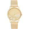 Nine West Orologio con bracciale a maglie da donna