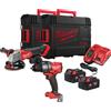 Milwaukee Kit 18V Trapano con percussione + smerigliatrice M18 FPP2E3-502X Milwaukee