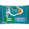 Purina One Indoor Filettini in Salsa Cibo per Gatti Vitello e Tonno, 4 buste da 85g