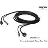 PROEL PH100LU15 CAVO COMBINATO PHONO RETE SEGNALE E ALIMENTAZIONE AUDIO DMX 15mt
