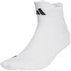 adidas Unisex - Adulto Performance Designed for Sport Ankle Socks, White / Black, 48-51