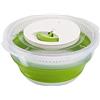 Emsa Basic Centrifuga Pieghevole Insalata, 4 l, in Plastica/Silicone, Trasparente/Verde