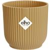 Elho Vibes Fold Round Mini 7 - Vaso per Piante da Interno - Ø 7 x H 6.5 cm - Giallo/Butter Yellow