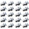 ECSiNG 20pcs Bulloni Di Ancoraggio Per Cavo Bici Da 6mm Con Dadi E Rondelle Per Bici Da Cross BMX Bici Elettrica Pieghevole Ibrida Bambini Corsa In Montagna Bici Da Trekking Vite A Testa Rotonda