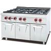 Ristoattrezzature Modello: 114720012932,Cucina a Gas 6 fuochi su vano chiuso 21.6 kW S/70 120x70 cm
