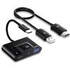 Anytrox Trasmettitore e Ricevitore USB C a HDMI Wireless, Estensore di Visualizzazione Wireless 1080P che Trasmette Video/Audio da Telefono/Pad/Notebook a TV, Proiettore, Monitor