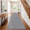 SHACOS Tappeti Runner per Corridoio Grigio 60 x 240 cm Tappeto Passatoia Ingresso Lungo Antiscivolo Lavabile Assorbente Tappeto Lungo per Corridoio, Ingresso, Cucina, Bagno, Lavanderia