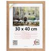 3-B Cornice per foto HIT - Marrone (rovere con venature del legno ottico) - 30 x 40 cm - Cornice in legno, cornice per documenti con vetro acrilico