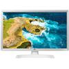LG 24TQ510S Monitor TV 24'' Smart WebOS 22 Wi-Fi Bianco