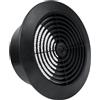 Vent Systems Griglia da soffitto smontabile, 100 mm, nera, in plastica, con feritoia rotonda per bocchetta dell'aria, copertura per griglia in nylon, prese d'aria HVAC per bagno, casa, ufficio,