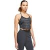 Nike DX0164-010 W NK One DF CRP Tank AOP Canottiera Donna Black/White/White Taglia XL