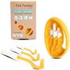 Tick Twister O'Tom Tire Zecca per Umano, Cane, Gatto - Pinze da Zecca Arancione x3 con ClipBox e scatola di cartone riciclabile, rimozione senza Dolore e in pochi secondi - Made in France