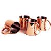 ECHTWERK Set di 2 bicchieri di rame infrangibili in acciaio inox - Ideali per gin, vodka, birra e bevande fredde - Confezione regalo - Edizione rame - 1000 ml