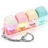 BTFO Tastiera Fidget Toys per Adulti, Portachiavi Fidget Tastiera con Luce LED Fidget Clicker per Tastiera Divertente Giocattolo Fidget con Pulsanti per Decompressione Decorazione (Colore A)