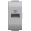 Bticino NT4191A Caricatore USB con un ingresso tipo A, da installare nella placca Livinglight, per ricaricare dispositivi elettronici fino a 15W, 1 modulo, tech