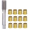 RUNQIN OUTDOOR Strumenti Di Riparazione Filettatura Candela, Inserti In Candele Inserti Filettati Rubinetto Filettato Acciaio Ad Alta Velocità Per Kit Metallo M14x1.25 Motori A Benzina E Kit Rubinetto M16x1.25