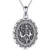 AXELUNA Collana della dea greca in argento sterling Artemide dea della caccia mitologia ciondolo gioielli per le donne regali