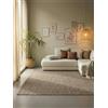 Hanse Home Tappeto in Iuta, 100% Fibra Naturale, Tessuto a Mano ed Ecologico, Boho, per Soggiorno, Camera da Letto, Sala da Pranzo, Colore Grigio Naturale, Marrone, 60 x 90 cm