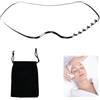 EXIN DEHCEN Gua Sha Viso, Guasha Viso, Massaggio Viso, Gua Sha Acciaio Inossidabile, Gua Sha in Acciaio Inox Con Denti, Strumento per Il Viso, Raschietto Gua Sha per Viso, Occhi, Collo E Corpo