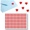 TownStix 3000 Pezzi, 12mm - Adesivi Cuore, Cuori Rossi Etichette Adesive