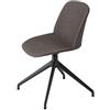 ET AL sedia girevole con scocca imbottita CLASSY 1086m - 1086M-L-AL-BLACK
