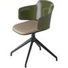 ET AL set da 2 sedie girevoli con sedute imbottite e braccioli CLASSY 1087n - 1087N-I-AL-PSH