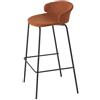 ET AL sgabello con scocca imbottita CLASSY 1092m H 76 cm - 1092M-M-CR