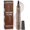 iMethod Eyebrow Pen - Upgrade Eyebrow TattooPen, Eyebrow Makeup, Long Lasting, Waterproof and Smudge-proof, Reddish Brown