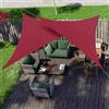 jarolift Tenda a Vela Triangolo Rettangolo Impermeabile, Protezione Privacy Schermo per Giardino Balcone Terrazza, 700 x 500 x 500 cm, Rosso Vinaccia