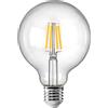 Leo's Light Lampadina a LED G125 E27 12W Bianco Calda 2700K 1200LM Globo Retrò Edison Filamento Lampadina Sostituire 100W a Incandescenza (Clear)
