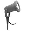 TOT ELECTRIC Faretto led attacco GU10 faro da esterno orientabile IP65 grigio segnapasso con picchetto impermeabile per giardino vialetti